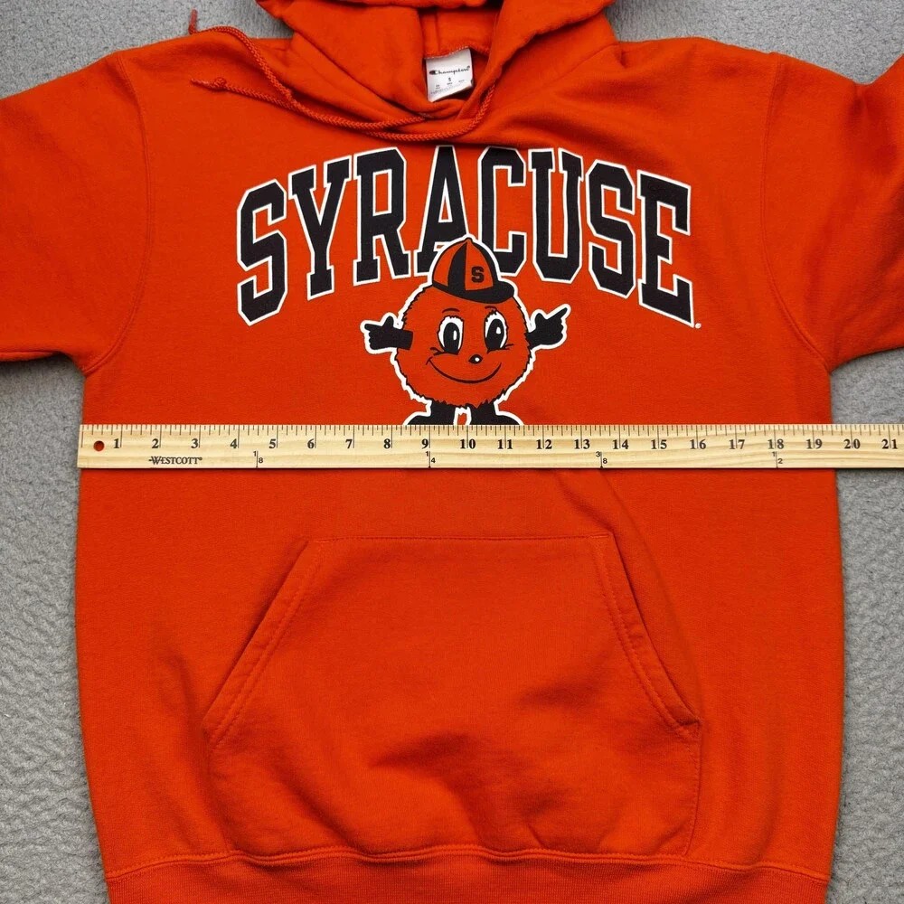 Syracuse Hoodie Mens Small Orange Champion Pullover Sweatshirt College Otto